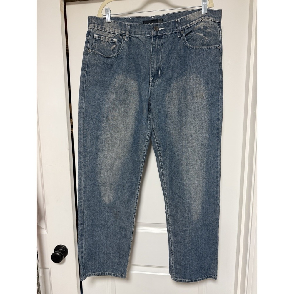 Jean Station, Men's Traditional Blue Jeans, Size 38
